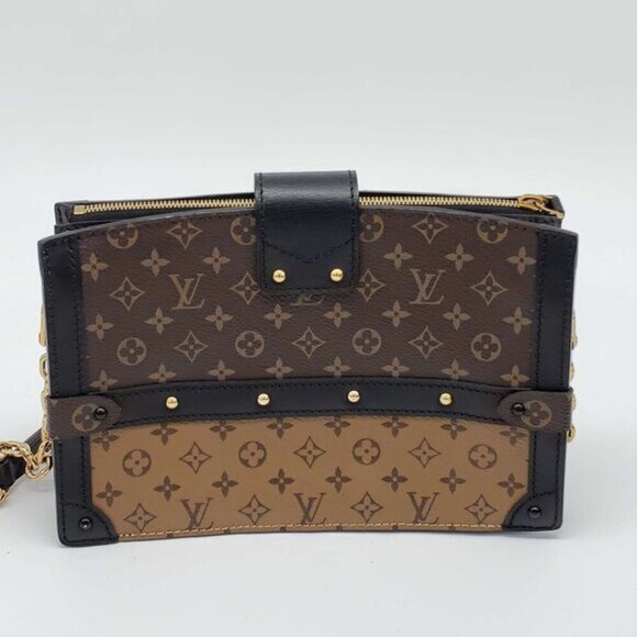 Louis Vuitton Trunk Brown Monogram Canvas Shoulder Bag 1530-081925 - Picture 4 of 16